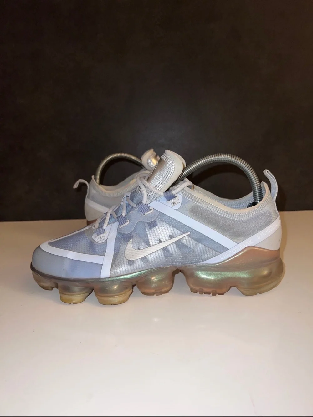 Nike Air VaporMax Indigo Fog Pure Platinum Blue AJ2617-001 Wmns 8.5 / 7Y shoes